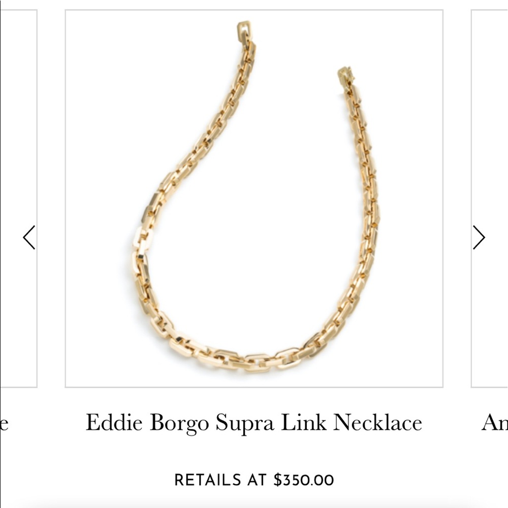 Eddie Borgo Supra Link Necklace Gold